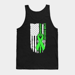 Lyme Disease Awareness Flag Lyme Disease Tank Top